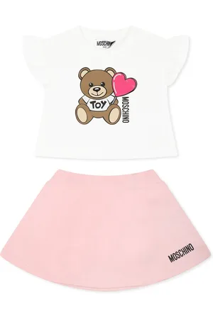 Moschino Suit For Baby Gir With Teddy Bear