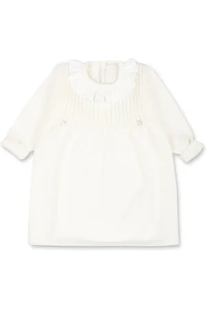 LITTLE BEAR Ivory Dress For Baby Girl