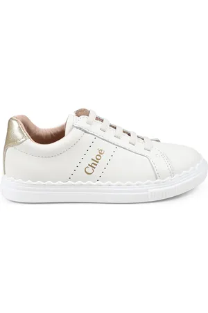 Chloé Ivory Sneakers For Girl With Logo