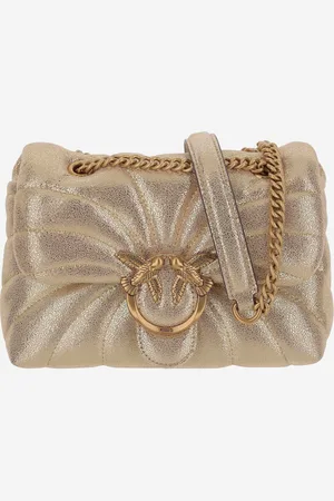 Pinko Classic Love Puff Butterfly Shiny Leather Bag