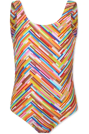 Missoni Swimsuit For Girl With Motif Chevron