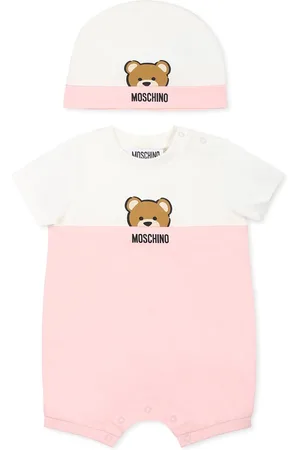 Moschino Romper Set For Baby Girl With Teddy Bear
