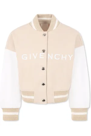 Givenchy Crop Bomber Jacket For Girl With Logo
