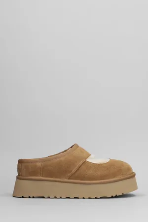 UGG Bea Mary Jane Slipper-mule In Leather Color Suede