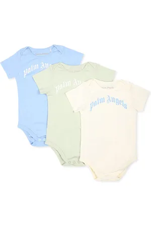 Palm Angels Bodysuit Set For Baby Boy With Logo