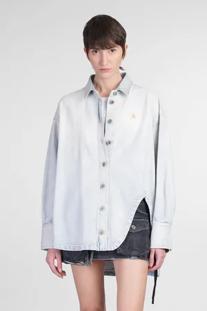 The Attico Denim Jackets In Cotton