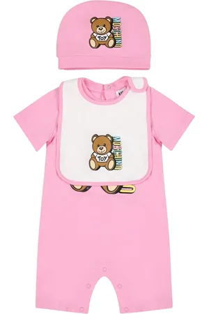 Moschino Set For Baby Girl With Teddy Bear And Logo