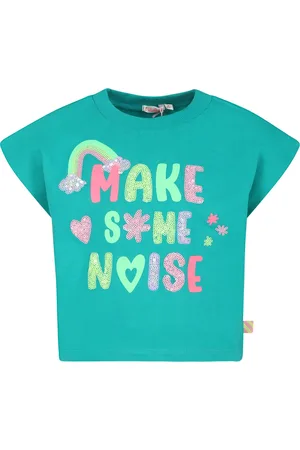 Billieblush Crop T-shirt For Girl With Print And Sequins