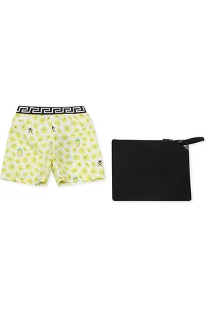VERSACE Swim Shorts For Boy With Floral Print