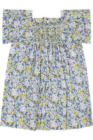 BONPOINT Multicolor Dress For Baby Girl With Floral Print