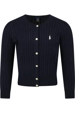 Ralph Lauren Cardigan For Girl With Pony Logo