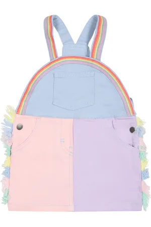 Stella McCartney Dungarees For Baby Girl With Patch Logo