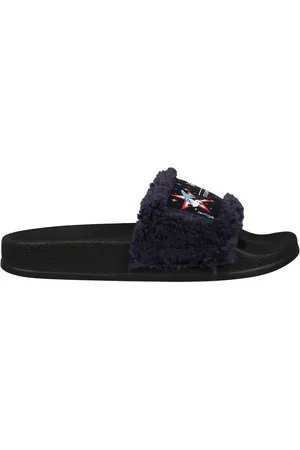 Stella McCartney Black Slippers For Boy With Logo