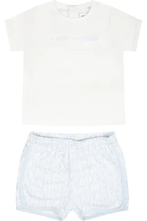 Marc Jacobs Blue Set For Baby Boy With Logo