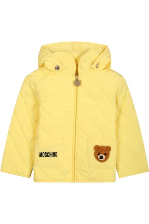 Moschino Down Jacket For Babies With Teddy Bear And Logo