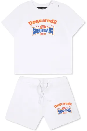 Dsquared2 Set For Baby Boy With Red And Blue Logo