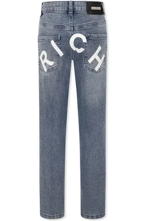 John Richmond Denim Jeans For Boy With Logo