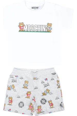Moschino Suit For Baby Boy With Teddy Bear And Logo