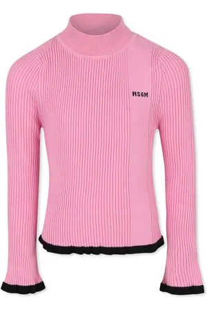 Msgm Turtleneck For Girl With Logo