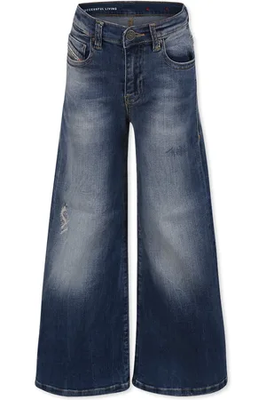 Diesel Blue Jeans For Girl With Logo