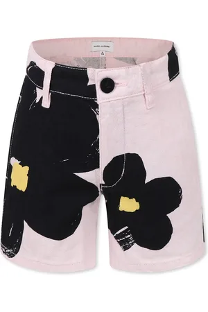 Marc Jacobs Shorts For Girl With Logo And Flowers
