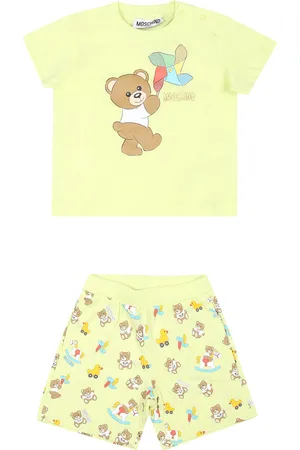 Moschino Suit For Baby Boy With Teddy Bear And Pinwheel