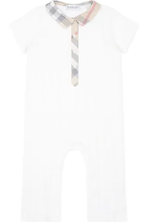 Burberry Romper For Baby Boy With Vintage Check