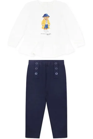 Ralph Lauren Suit For Baby Girl With Polo Bear