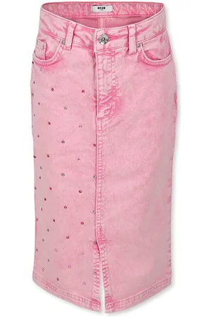 Msgm Denim Skirt For Girl