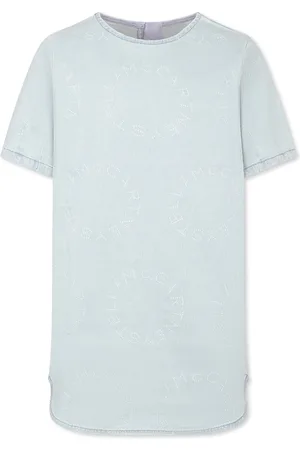 Stella McCartney Denim Dress For Girl With Logo
