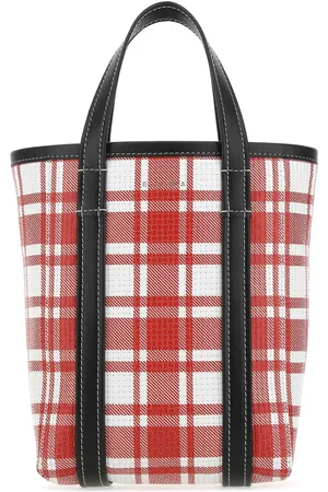 Balenciaga Printed Leather Small Barbes Shopping Bag