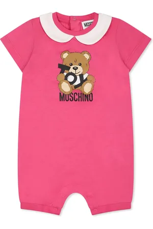 Moschino Romper For Baby Girl With Teddy Bear