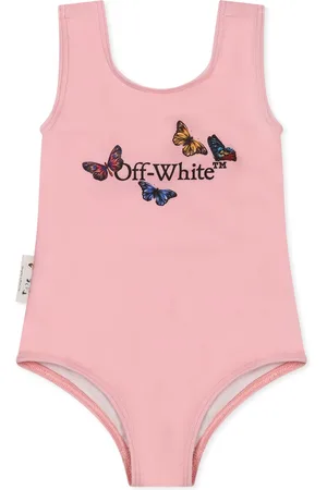 OFF-WHITE Swimsuit For Baby Girl With Logo