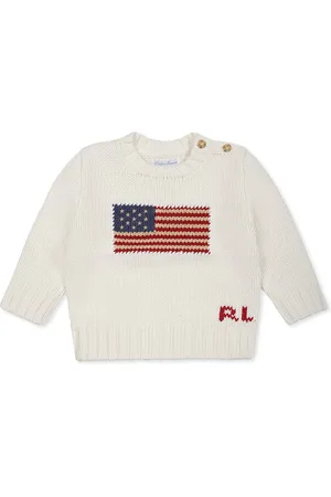 Ralph Lauren Sweater For Baby Boy With Flag