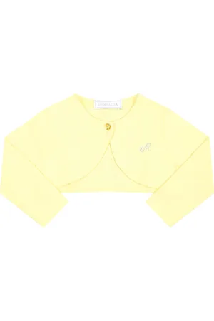 MONNALISA Cardigan For Baby Girl With Logo