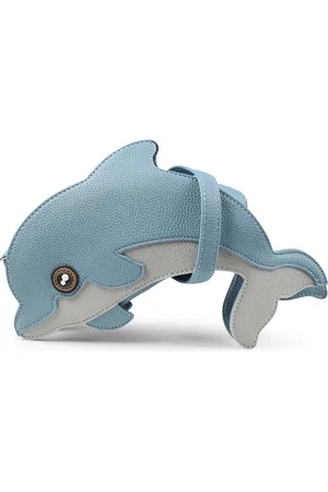 Molo Light Blue Bag For Girl With Dolphin
