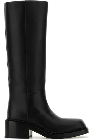 Prada Black Leather Boots