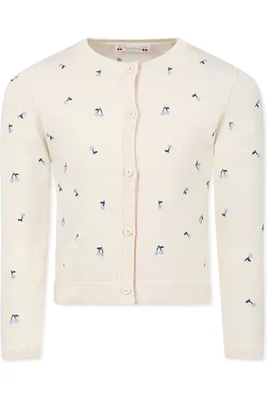 BONPOINT Cardigan For Girl With Cherries