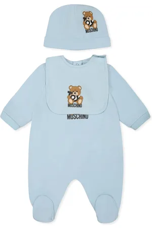 Moschino Light Blue Set For Babykids With Teddy Bear