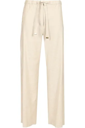 Max Mara Linen Drawstring Trousers