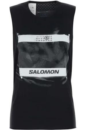 Maison Margiela Black Nylon Mm6 X Salomon Tank Top