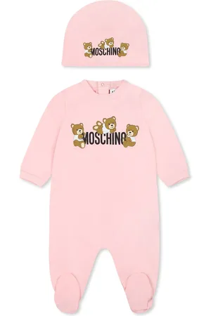 Moschino Babygrow Set For Baby Girl With Teddy Bears