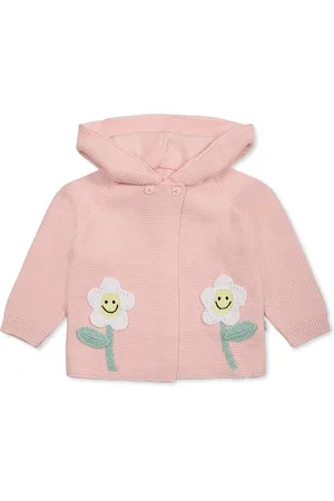 Stella McCartney Cardigan For Baby Girl With Flowers