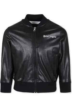Palm Angels Jacket For Boy With White Logo
