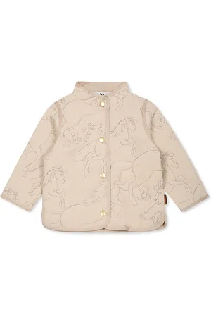 Molo Down Jacket For Baby Girl With Horses