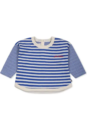 Petit Bateau Light Blue T-shirt For Babykids With Logo