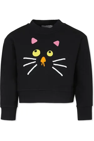 Stella McCartney Sweatshirt For Girl With Cat Print