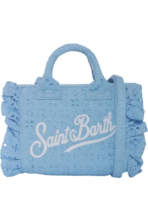 MC2 SAINT BARTH Light Blue Bag For Girl With Logo