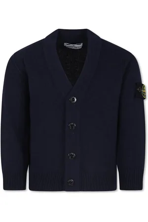 Stone Island Cardigan For Boy With Compass