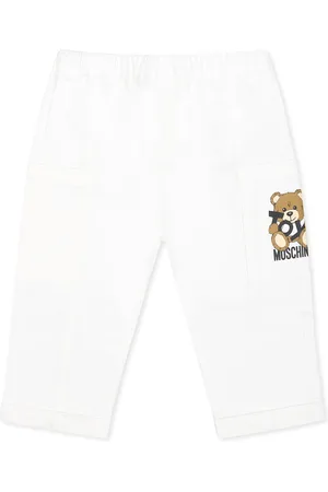 Moschino Trousers For Baby Boy With Teddy Bear
